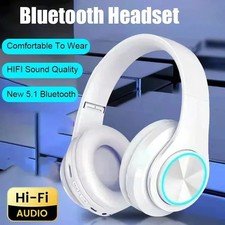 Wireless Headphones Bluetooth Noise Cancelling Stereo Earphones Over Ear Headset