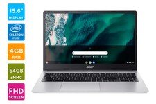 19% off | Acer 315 15.6″ N4500 Chromebook Laptop (4GB, 64GB, Pure Silver), Windows