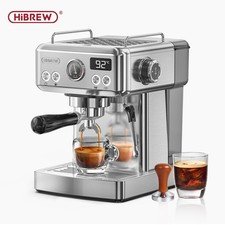 HiBREW H10A Semi Automatic Espresso Coffee Machine 20Bar Silver/Black AU