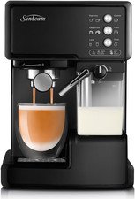 7% off | EM5000K Café Barista Coffee Machine | One-Touch Espresso, Latte & Cappuccino Cof