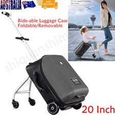 Carry On Luggage Hardside Suitcase Expandable Ride On Suitcase With Seat Large