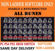 NON LADDER ALL RUNES DIABLO 2 RESURRECTED ITEMS D2R ✅ PC PS4 PS5 XBOX SWITCH ✅