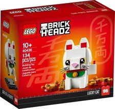 LEGO Brickheadz 40436 Lucky Cat – Brand New In Box – Retired Set