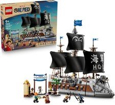 LEGOยฎ ONE PIECE GARPโs Marine Battleship 75646 Pretend Play Building Set Toy wit