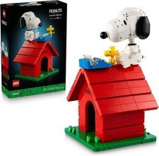 LEGOยฎ Ideas Peanuts: Snoopyโs Doghouse 21368 Model Building Set for Adults Featu