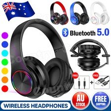 Wireless Headphones Bluetooth Noise Cancelling Stereo Earphones Over Ear Headset
