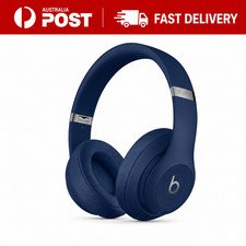 Beats By Dr Dre Studio3 Wireless Bluetooth Headphones / Headset Overhead Blue