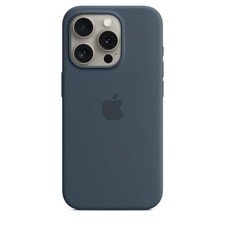 iPhone 15 Pro Silicone Case with MagSafe – Storm Blue